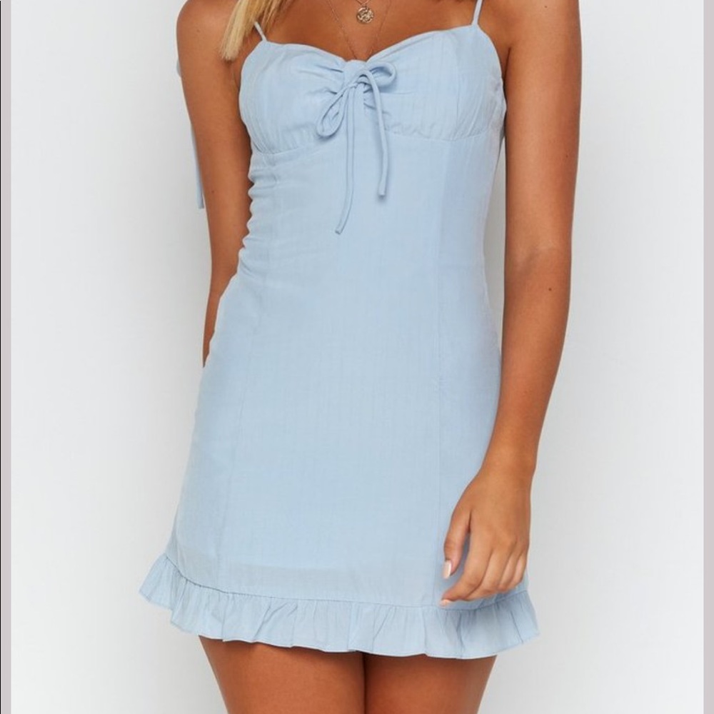 Beginning Boutique Elise Mini Dress Blue - Picture 3 of 11